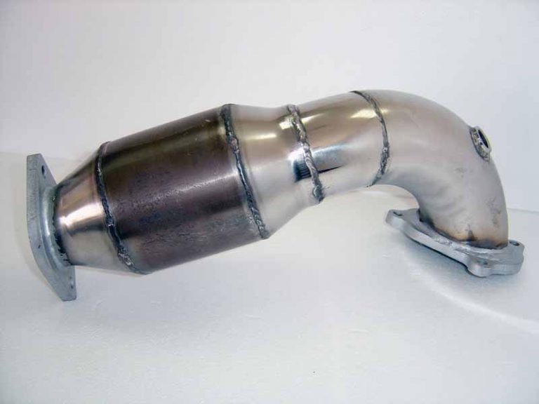 Exhaust Downpipe 3″ 76mm for FIAT 500 ABARTH 1.4T with HJS Catalyst DP ...