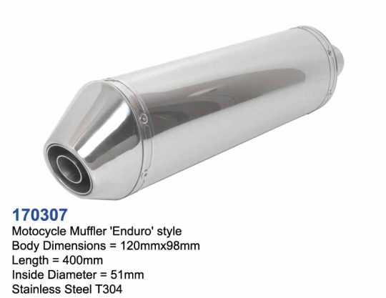 Motorcycle Exhaust Muffler for Enduro