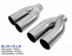 Exhaust tailpipes for BMW M5 E39