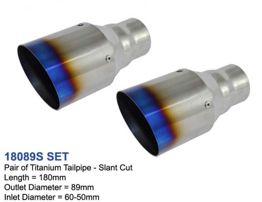 Exhaust Titanium Tailpipes