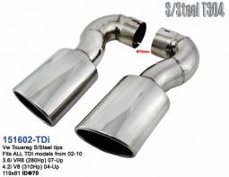 Exhaust tailpipe VW Touareg for all TDi