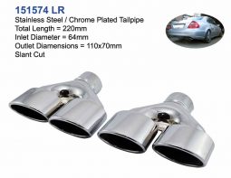 Exhaust Tailpipes Mercedes Benz AMG Style 151574 L/R