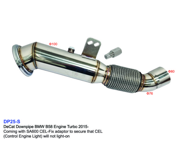 DeCat Downpipe BMW B58 Engine Turbo 2015-
